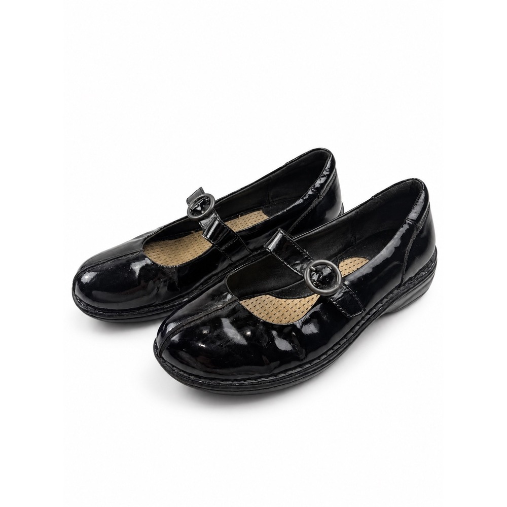 Born Vintage Y2K Black Patent Leather Mary Jane Flats Women's Size 11